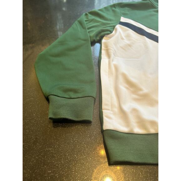 Kids' Ultra Dry Abrasion-Resistant Tennis Sweat Suit Jacket, Green, Size 14 - Picture 2 of 10